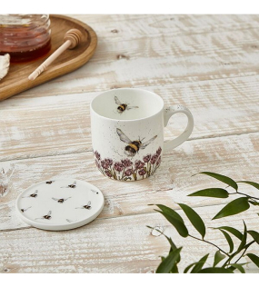 Кружка с подставкой "Шмель" 310 мл