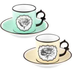 Набор чашек кофейных с блюдцами Herbariae by Christian Lacroix 97 мл, 4 предмета