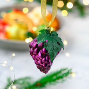 Игрушка на елку "Виноград" 8 см