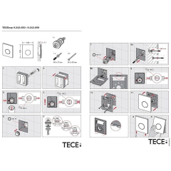 Панель смыва TECE Loop 9242660, для писсуара, белый/хром