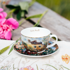 Чашка для капучино с блюдцем "Дом художника" 300 мл