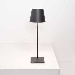 Лампа настольная Zafferano Poldina Pro 38 см, темно-серая