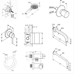 Душевая система Kludi Bozz, 10в1, 386340576, хром