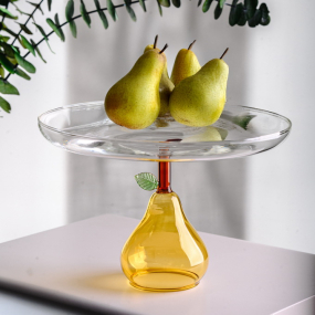 Блюдо на ножке "Груша" Fruits & Flowers 20 см