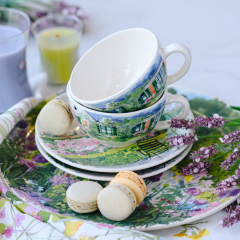 Набор чашек кофейных с блюдцами Paris a giverny 260 мл, 4 предмета