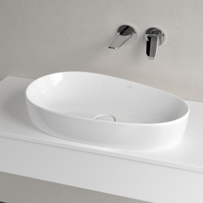 Раковина накладная Villeroy & Boch Antao 65х40, CeramicPlus, 4A7465R1, из TitanCeram, White Alpin