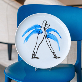 Блюдо круглое by Serge Bloch декоративное 32,9 см