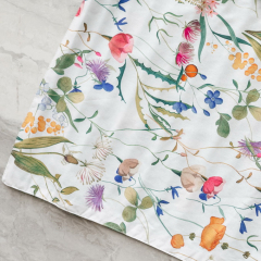 Скатерть прямоугольная Textile Flora 150х350 см, белая