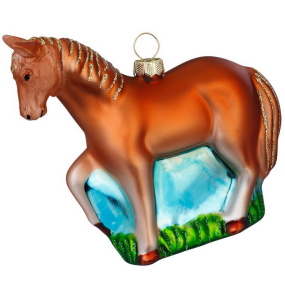Елочная игрушка "Лошадь" 9 см