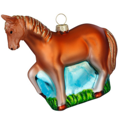 Елочная игрушка "Лошадь" 9 см