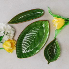 Блюдо-лист Relief Zaira 26,5х7 см