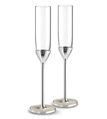 Набор бокалов для шампанского Vera Wang With Love Nouveau Pearl, 2 шт