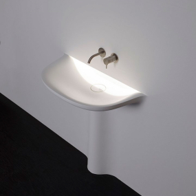 Раковина Antonio Lupi Calice, 90x48, из Corian, встраиваемая в стену