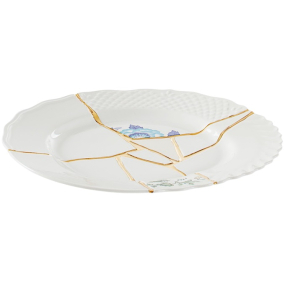 Тарелка столовая Kintsugi 27,5 см, декор 3