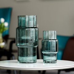 Ваза Glass Design Atmosphere 20 см, зеленая