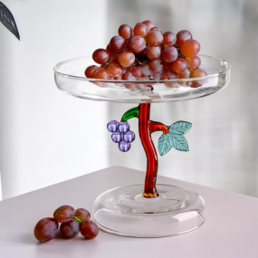 Блюдо на ножке "Виноград" Fruits & Flowers 14 см