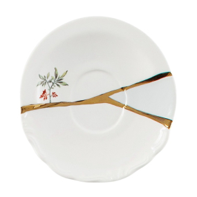 Чашка кофейная с блюдцем Kintsugi, декор 3