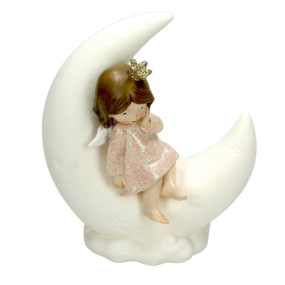 Фигурка "Девочка на луне" 18 см с подсветкой