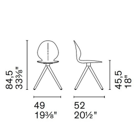 Стул Calligaris Basil 360 CS1856, Cognac