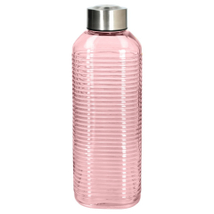 Бутылка для воды Glass Jus 1 л, розовая