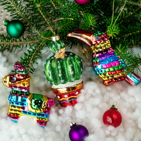 Елочная игрушка "Пиньята" 10 см