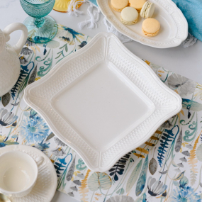 Блюдо квадратное Pont Aux Choux Blanc 25,3 см