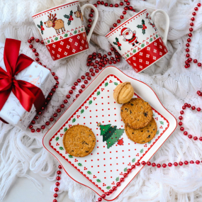 Набор чайный New Milk & Coffee Happy Santa, 3 предмета