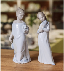 Статуэтка "Девочка со щенком" 21х9х6 см