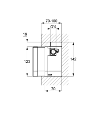Внутренняя часть Kludi Zenta 38001 смесителя электронного