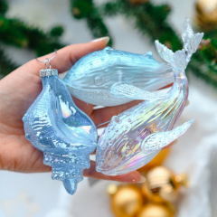 Новогодняя игрушка "Кит" 12,7 см