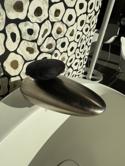 Смеситель для раковины Gessi Equilibrio, никель матовый/венге