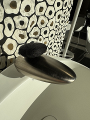 Смеситель для раковины Gessi Equilibrio, никель матовый/венге