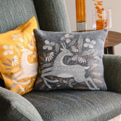 Чехол для подушки декоративной Ganymed 45х45 см, цвет антрацит