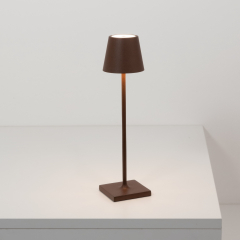 Лампа настольная Zafferano Poldina Pro Micro 27,5 см, коричневая