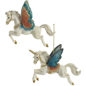 Елочная игрушка "Единорог" 13,3 см, в ассортименте