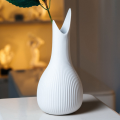 Ваза "Капля дождя" 25 см, белая