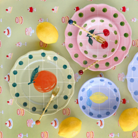 Тарелка салатная "Вишня" Quadri Rosa 22,5 см