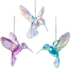 Елочная игрушка "Колибри радужный" 10,2 см, в ассортименте
