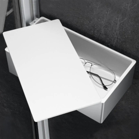 Контейнер для аксессуаров Huppe Select+ SL2201.087, матовое серебро