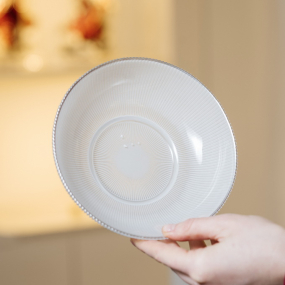 Чаша Dogale Plisse 18 см, цвет перламутр