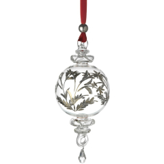 Елочный шар "Морозный узор" в подарочной упаковке