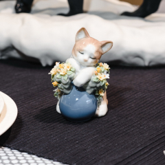 Статуэтка "Сонный котенок" 11х10х7 см