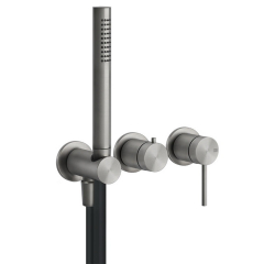 Внешняя часть Gessi 316 54039.239 смесителя для душа, брашированная сталь