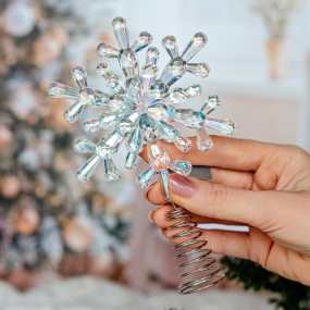 Верхушка для ели "Снежинка" 17 см