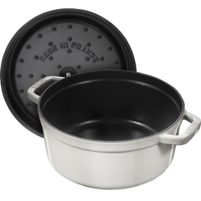 Кокот круглый La Cocotte 24 см / 3,8 л, цвет белый трюфель