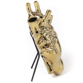 Ваза Love in Bloom 25 см, цвет золото