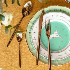 Набор столовых приборов Olivia Copper, 24 предмета