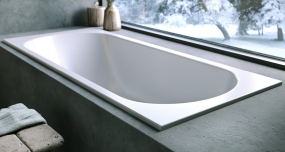 Ванна акриловая Kolpa-San Betty E2 170х80, тонкий борт, с ножками и сифоном