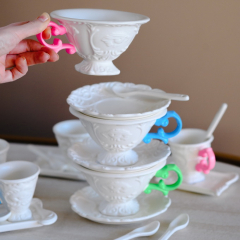 Набор чайный I-Wares, 3 предмета, цвет фуксия