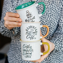 Кружка Happy 360 мл, зеленая